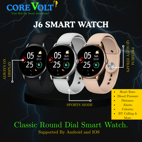 JSmart Watch 6 – Premium Steel Body with Always on Display, Calling & Fitness Tracking